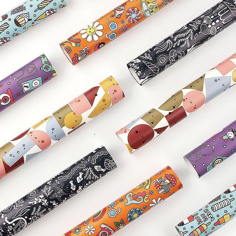 20pcs Cute Animal Cartoon Gift Wrapping Paper for Toys Bookskin and Crafts - Ice cream-20PCS