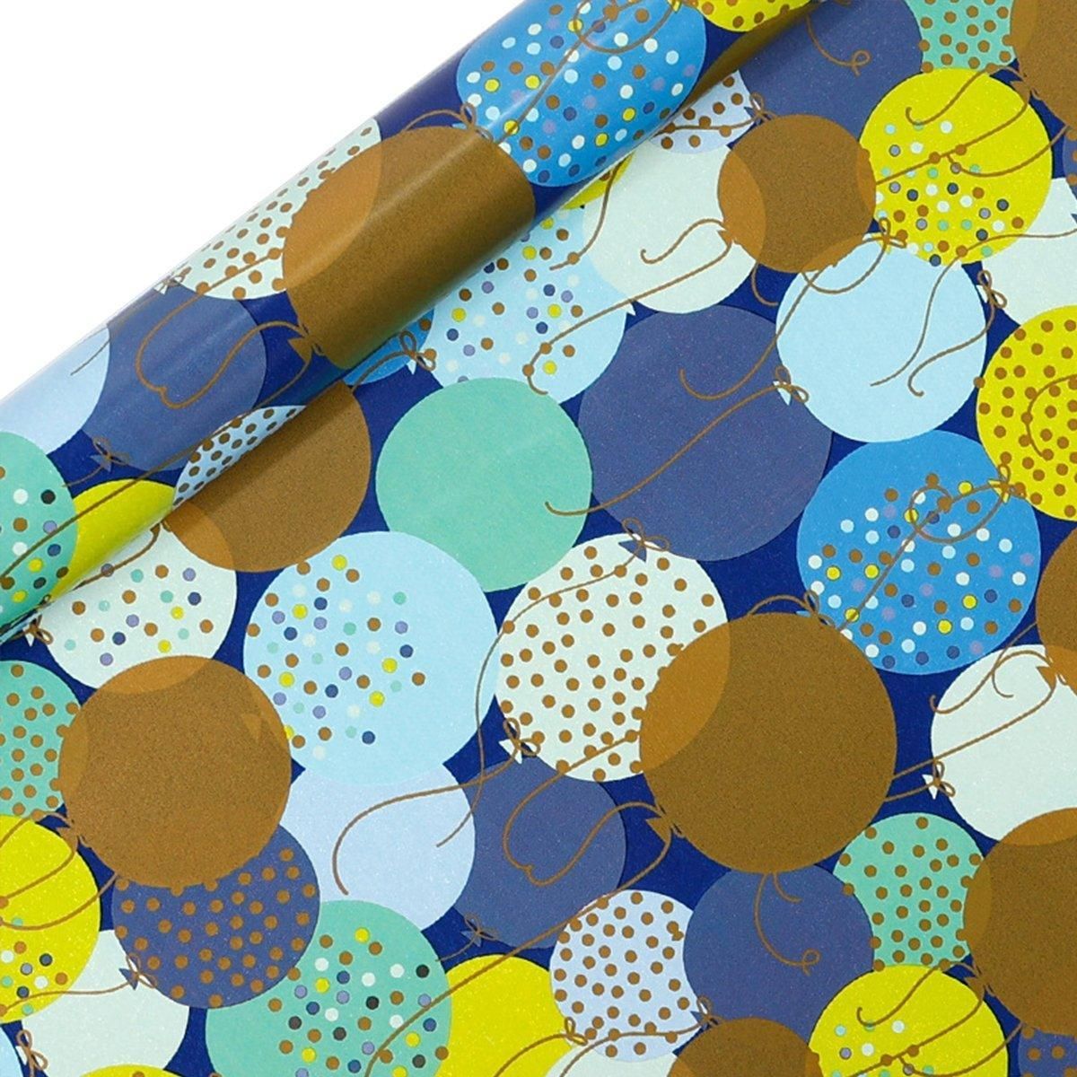 3 Pack Colorful Celebration with Premium Present Wrapping Paper - CSQQ