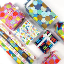 3 Pack Colorful Celebration with Premium Present Wrapping Paper - CSQQ