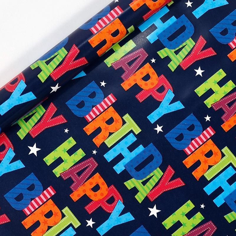 3 Pack Colorful Celebration with Premium Present Wrapping Paper - CSQQ