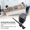 Heavy Duty Moving Tool Set Easy Move Five Piece Furniture Lifter Kit for Home - Black