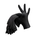 12 Pairs Cotton Work Gloves Breathable Knit L Black XL White - L