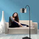 Adjustable Floor/Desk Stand Bed Lazy Mount Holder Arm Bracket For Phone Tablet - 12-18cm Black(Desk Stand)