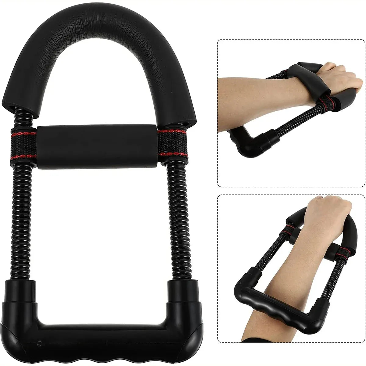 Adjustable 3Level Wrist Strengthener Grip Strength Trainer for Hand Exercise Use - Black