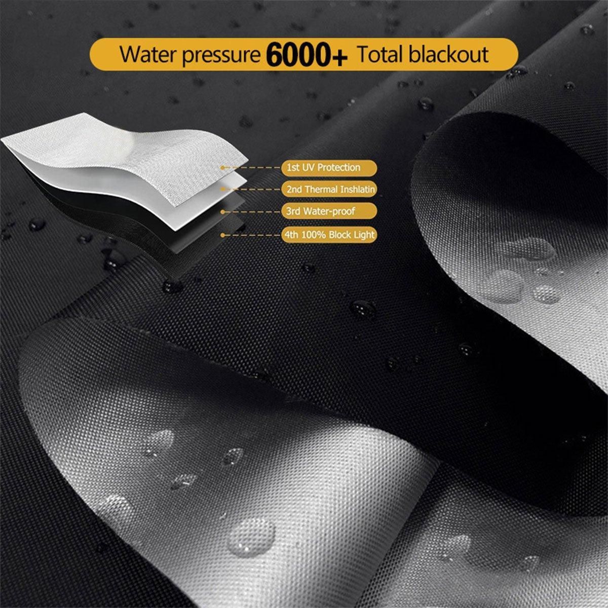 Portable Blackout Curtains for Sunscreen Window Shades Light Blocking Drapes - 1m x 1.45m