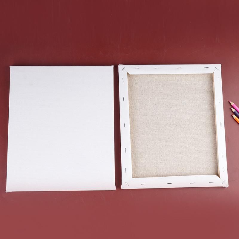 5x Artist Blank Stretched Canvas Canvases Art Large White Range Oil Acrylic Wood - 40*50CM