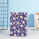 30PCS Fashion Ball Kraft Paper Gift Bag Festivals gift tote bag Party Favor Bag - Blue-Tennis-Ball-30pcs