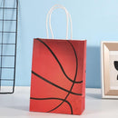 30PCS Fashion Ball Kraft Paper Gift Bag Festivals gift tote bag Party Favor Bag - Blue-Tennis-Ball-30pcs