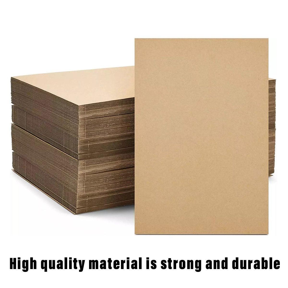 50pcs Corrugated Cardboard Sheets Express Carton Spacer Gasket Packing Material - 21x30cm