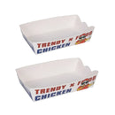 Disposable No Fold Oil Proof Snack Box Leak Resistant Microwave for Fast Food - S