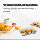 Disposable No Fold Oil Proof Snack Box Leak Resistant Microwave for Fast Food - S