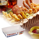 Disposable No Fold Oil Proof Snack Box Leak Resistant Microwave for Fast Food - S
