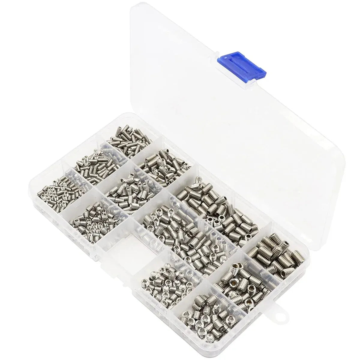 1500Pcs Stainless Steel Bolts Screws Kit Assorted Mechanical Fastener Hardware