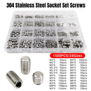 1500Pcs Stainless Steel Bolts Screws Kit Assorted Mechanical Fastener Hardware