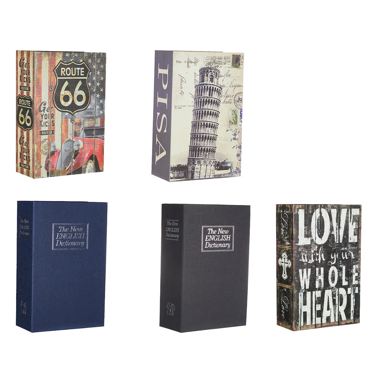 Hidden Book Safe Lock Box for Home and Office Cash Watch Document Storage - 3