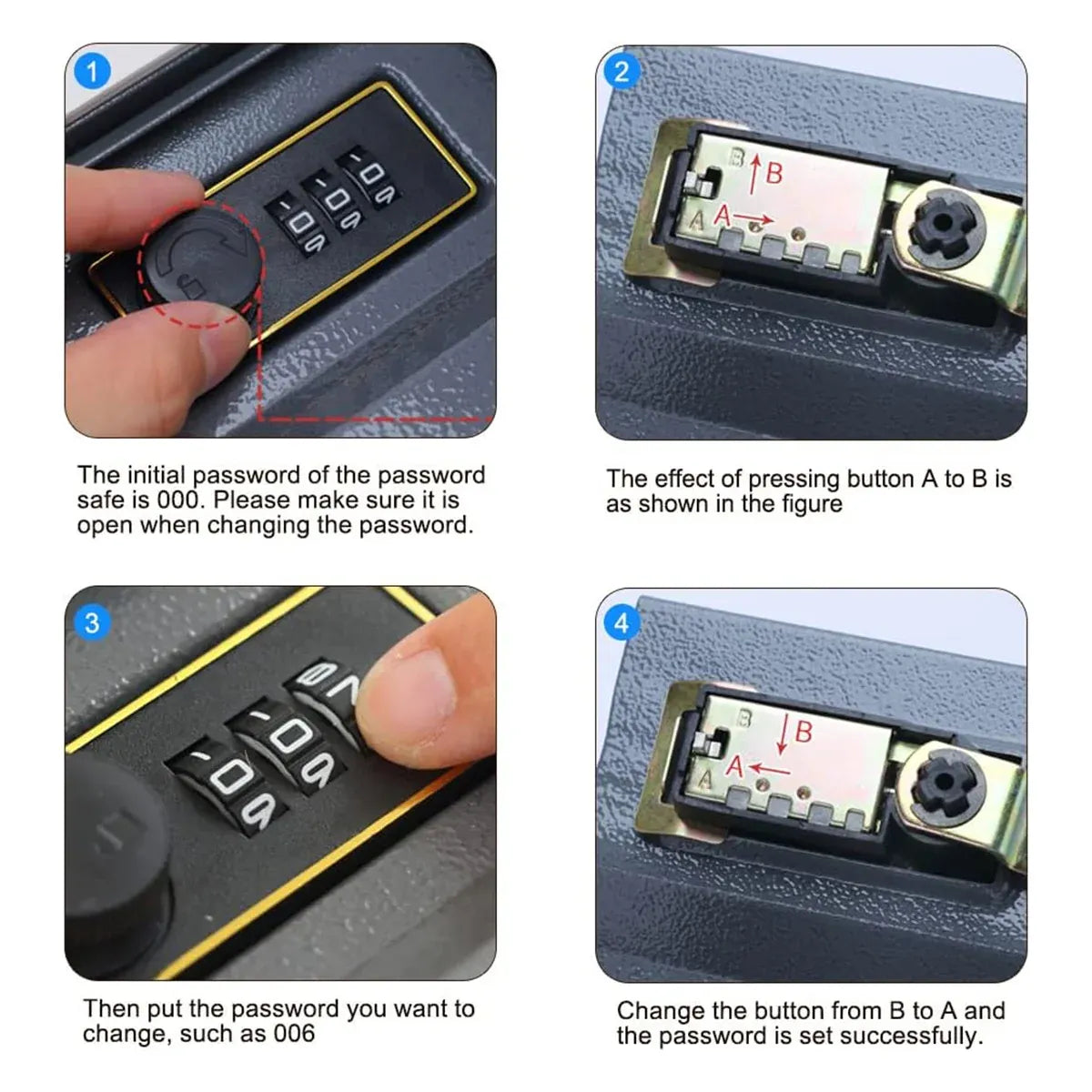 Hidden Book Safe Lock Box for Home and Office Cash Watch Document Storage - 3