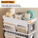 Rolling Storage Cart Slim Magazine File Organiser 76cm Desk Trolley
