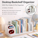 Desktop Storage Organiser With Dividers Pen Holder Home Office School Desk Use - 2-Grid