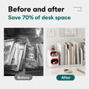 Desktop Storage Organiser With Dividers Pen Holder Home Office School Desk Use - 4-Grid