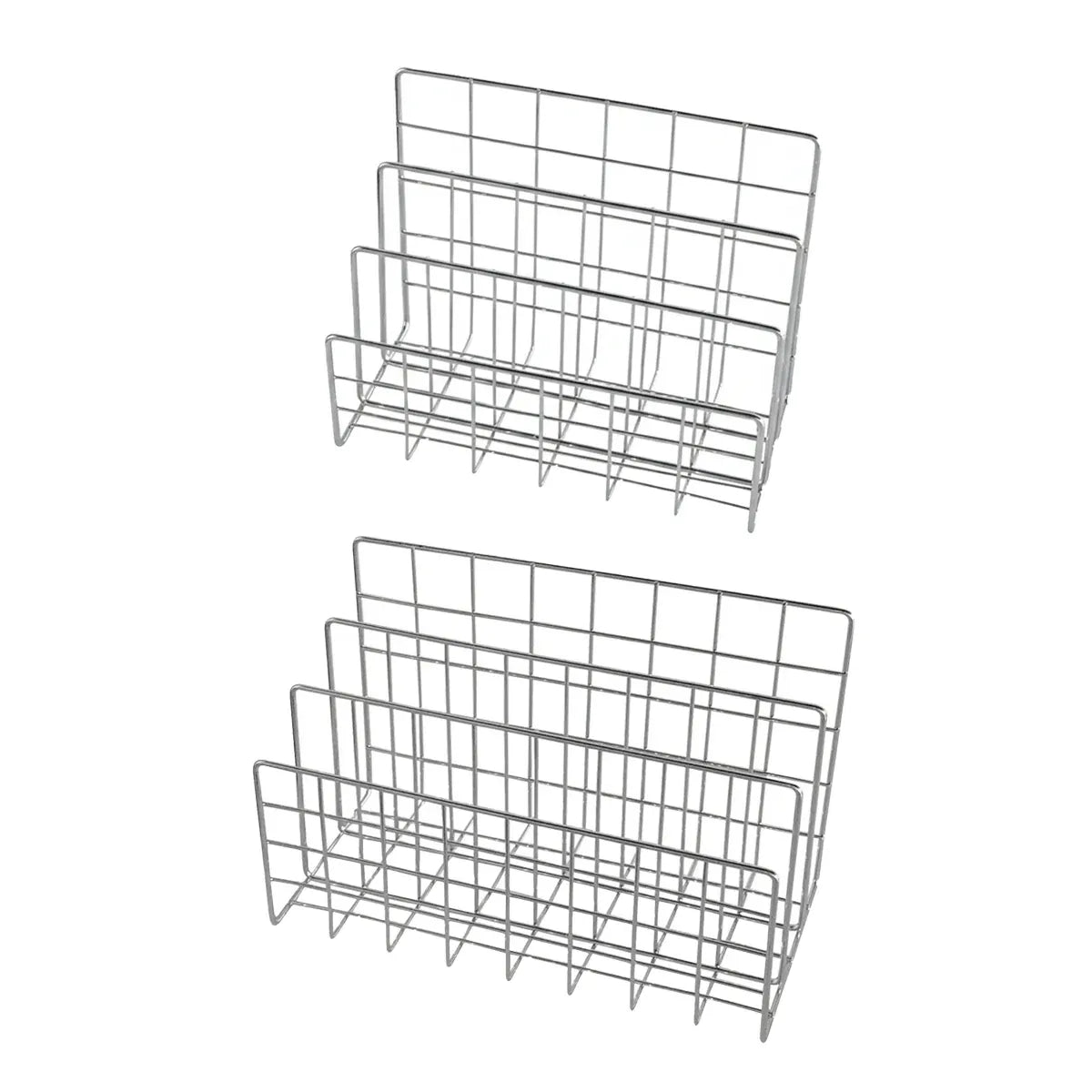 Minimalist Desktop Book Holder Metal Book Rack Organizer Home Office Desk Use - L