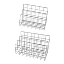 Minimalist Desktop Book Holder Metal Book Rack Organizer Home Office Desk Use - L