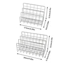 Minimalist Desktop Book Holder Metal Book Rack Organizer Home Office Desk Use - L