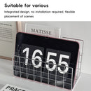 Minimalist Desktop Book Holder Metal Book Rack Organizer Home Office Desk Use - L