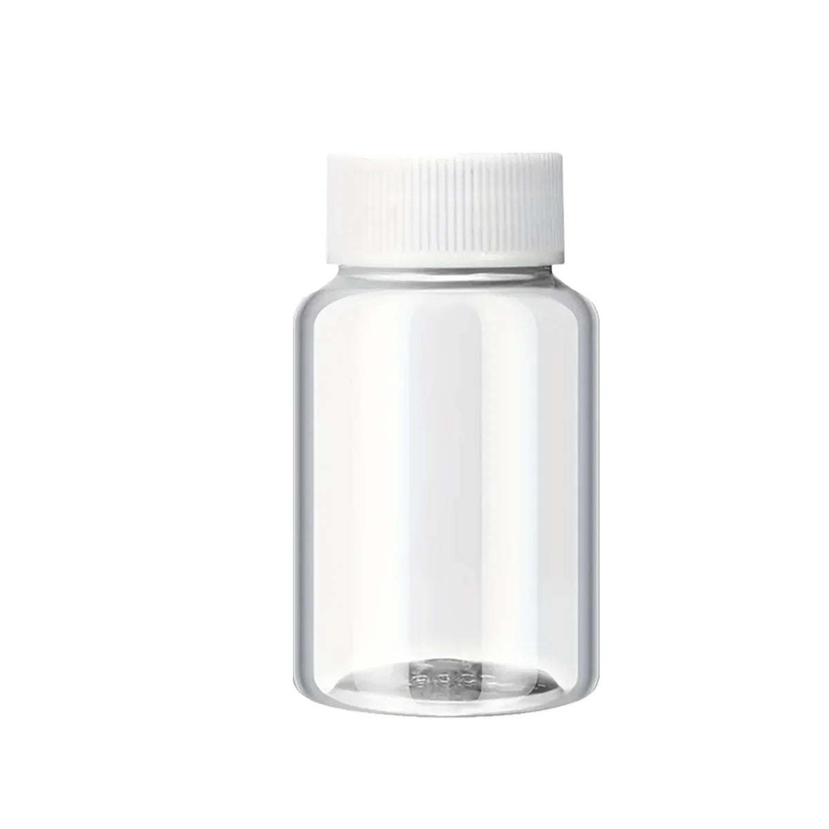 100Pcs Wide Mouth Clear Plastic Bottle with Lid 50/100ml Leakproof Storage Jars - 100ML