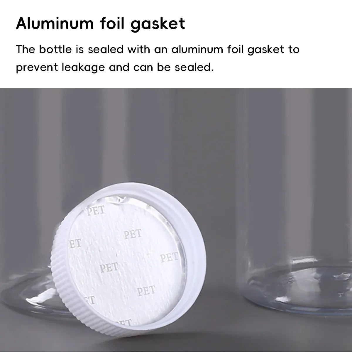 100Pcs Wide Mouth Clear Plastic Bottle with Lid 50/100ml Leakproof Storage Jars - 100ML