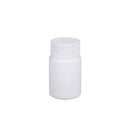 100pcs White Plastic Capsule Bottle Small Medicine Granule Packaging Container - 50ml