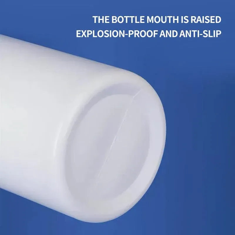 100pcs White Plastic Capsule Bottle Small Medicine Granule Packaging Container - 50ml