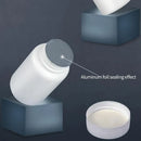 100pcs White Plastic Capsule Bottle Small Medicine Granule Packaging Container - 50ml