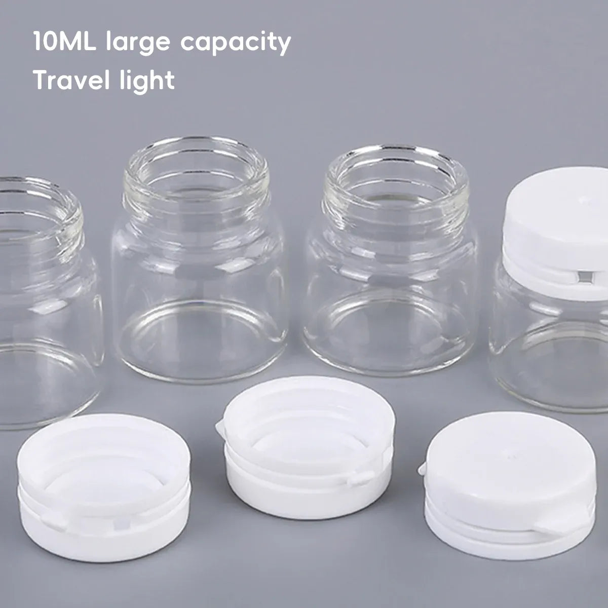Clear Travel Bottles Proof Refillable Cosmetic Containers For Liquid Toiletries