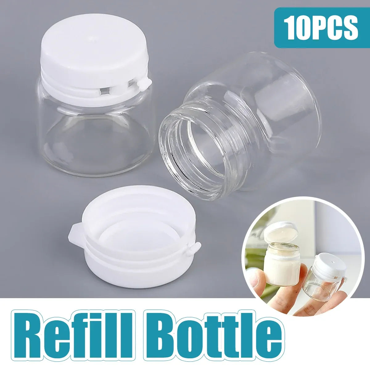 Clear Travel Bottles Proof Refillable Cosmetic Containers For Liquid Toiletries