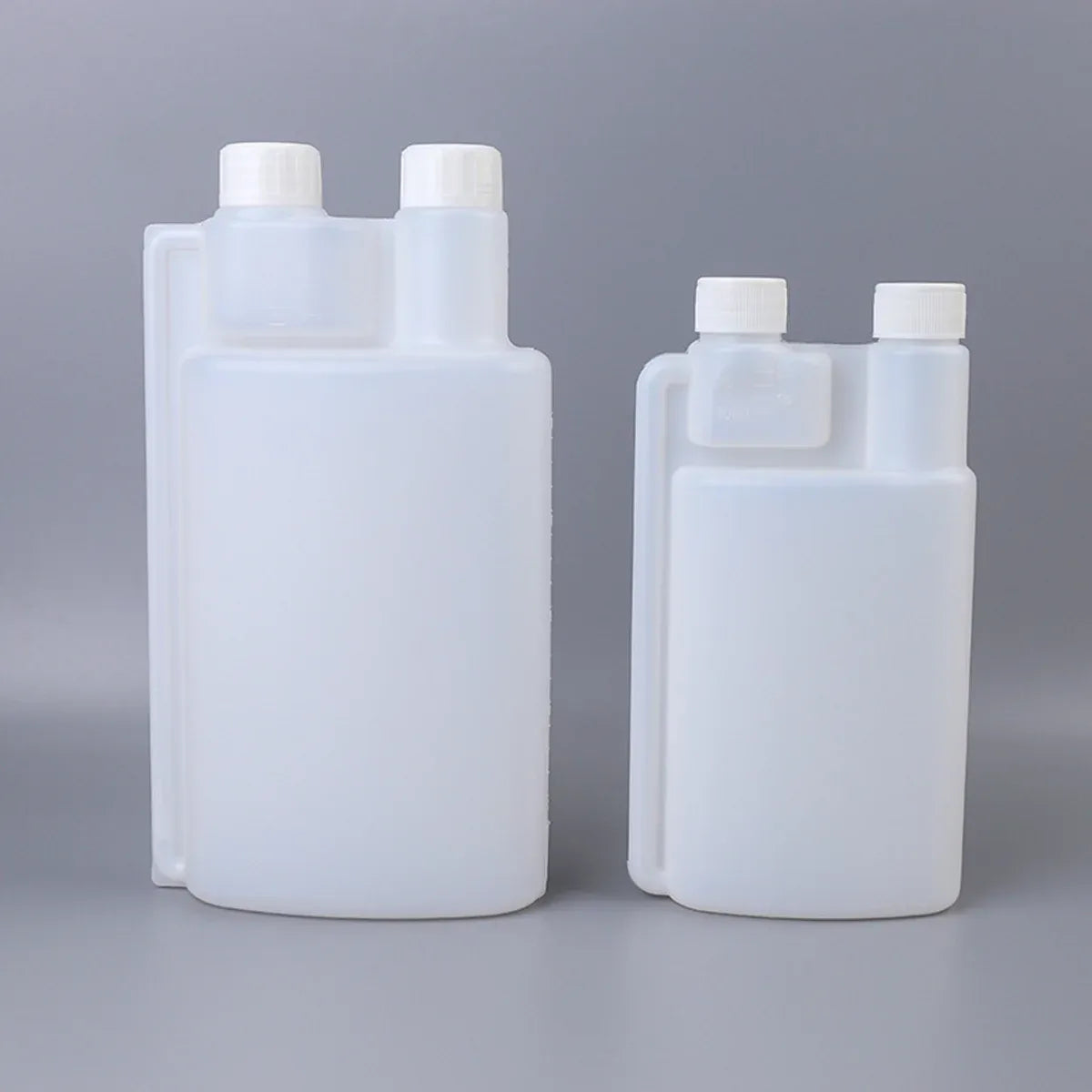 250-1000ml Plastic Twin Chamber Bottle with Tamper Evident Cap for Chemical Liquids - 10Pcs 1000ml