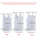 250-1000ml Plastic Twin Chamber Bottle with Tamper Evident Cap for Chemical Liquids - 10Pcs 500ml