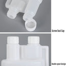 250-1000ml Plastic Twin Chamber Bottle with Tamper Evident Cap for Chemical Liquids - 10Pcs 500ml