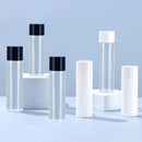 50/100/150ml Plastic Toner Lotion Bottles Refillable Travel Cosmetic Containers - White Lid + Transparent Bottle - 50ml