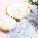 10pcs Transparent Wide Mouth Plastic Jars with Cap Skin Care Cream Containers - 80ml