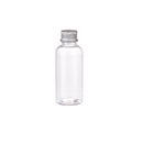 20pcs Brown Transparent Cosmetic Bottles with Aluminum Lids for Packaging - Transparent-100ml