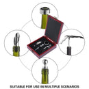 4PCS Wine Opener Set Stainless Steel Durable for Home Bar Wine Lovers Gifts - Red