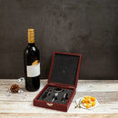 4PCS Wine Opener Set Stainless Steel Durable for Home Bar Wine Lovers Gifts - Red