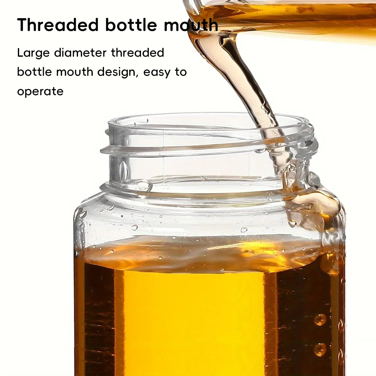 100Pcs Wide Mouth Clear Plastic Bottle with Lid 50/100ml Leakproof Storage Jars - 50ML