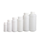 50pcs Chemical Bottle White Plastic Sample Reagent Bottles for Lab Storage - 200ml