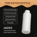 50pcs Chemical Bottle White Plastic Sample Reagent Bottles for Lab Storage - 200ml