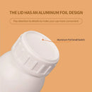 50pcs Chemical Bottle White Plastic Sample Reagent Bottles for Lab Storage - 300ml