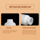 50pcs Chemical Bottle White Plastic Sample Reagent Bottles for Lab Storage - 300ml