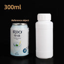 50pcs Chemical Bottle White Plastic Sample Reagent Bottles for Lab Storage - 300ml