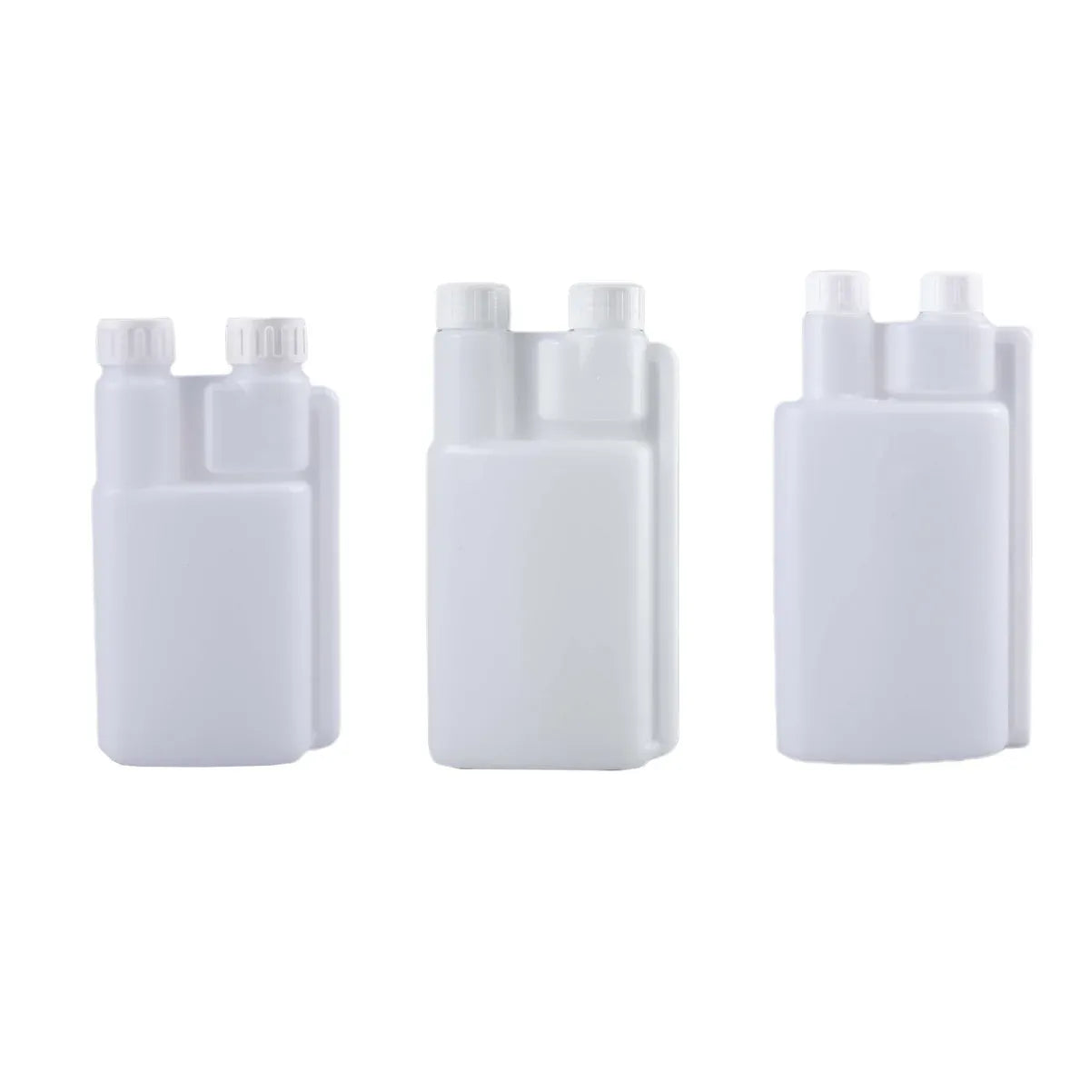 250-1000ml Plastic Twin Chamber Bottle with Tamper Evident Cap for Chemical Liquids - 8Pcs 250ml