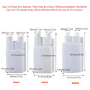250-1000ml Plastic Twin Chamber Bottle with Tamper Evident Cap for Chemical Liquids - 8Pcs 250ml